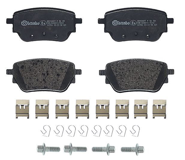 Brembo P 50 151 Bremsbelagsatz, Scheibenbremse