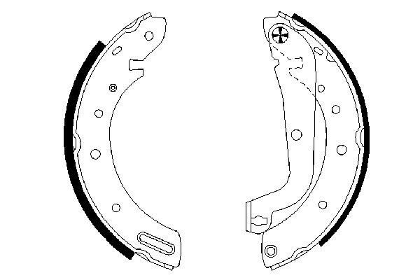 Brake Shoe Set 0 986 487 583