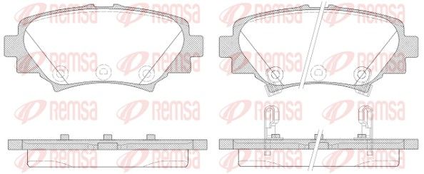 Brake Pad Set, disc brake 1570.02