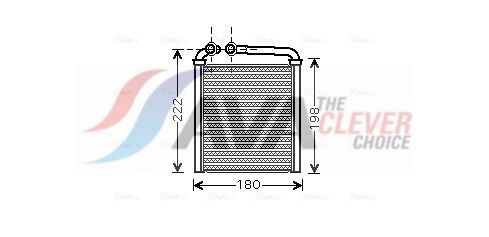 AVA QUALITY COOLING VNA6256 - W&auml;rmetauscher, Innenraumheizung ** CLEVER FIT **