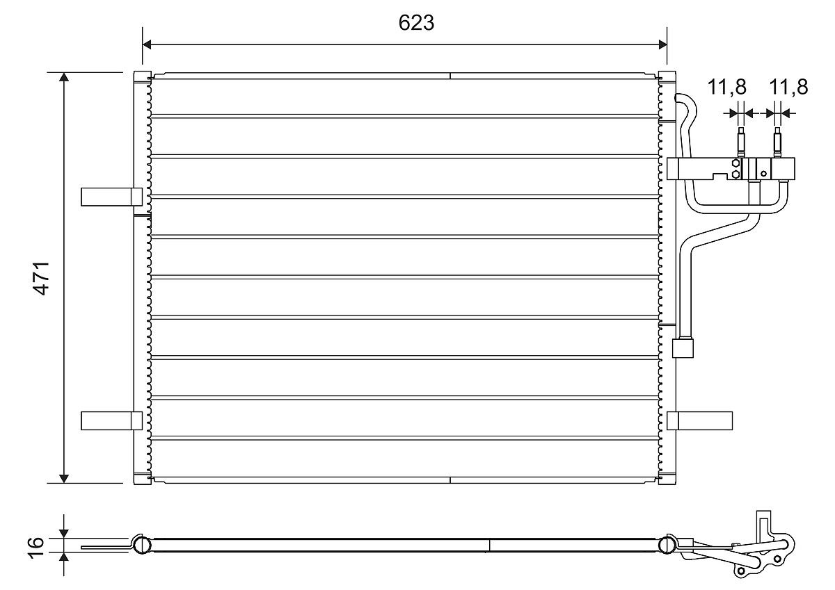 Kondensator, Klimaanlage