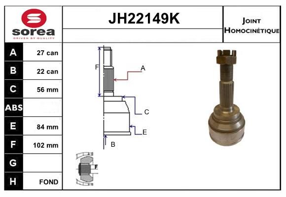 KIT CV JOINT AVEC KR006 - PRIMERA