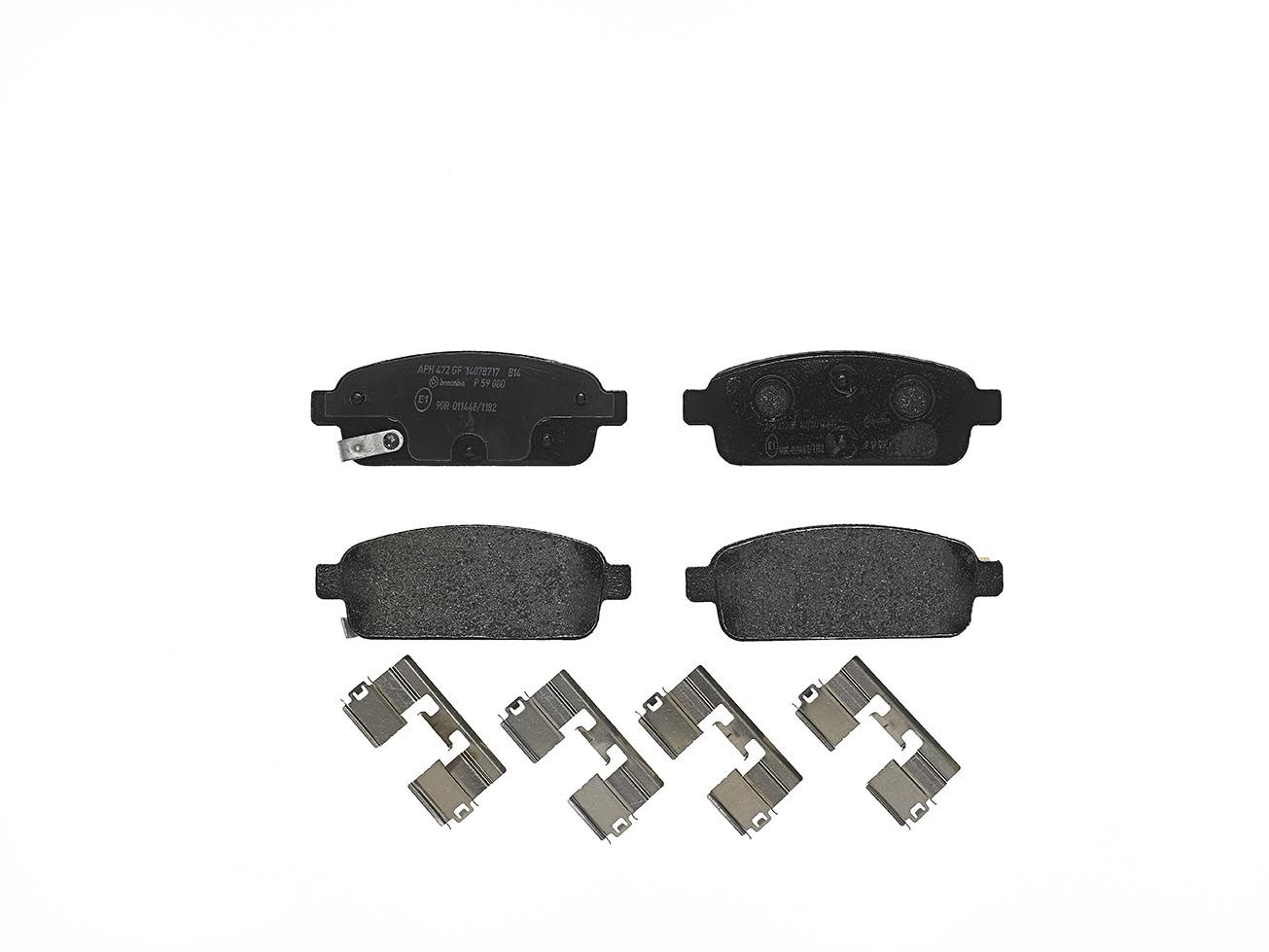 BREMBO P 59 080 - Bremsbelagsatz, Scheibenbremse PRIME LINE