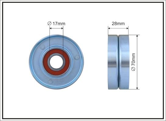 Deflection/Guide Pulley, V-ribbed belt 315-00