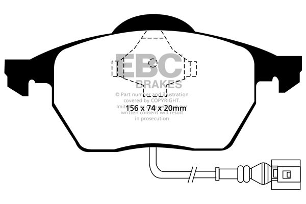 EBC Brakes DP21330 - Bremsbelagsatz, Scheibenbremse
