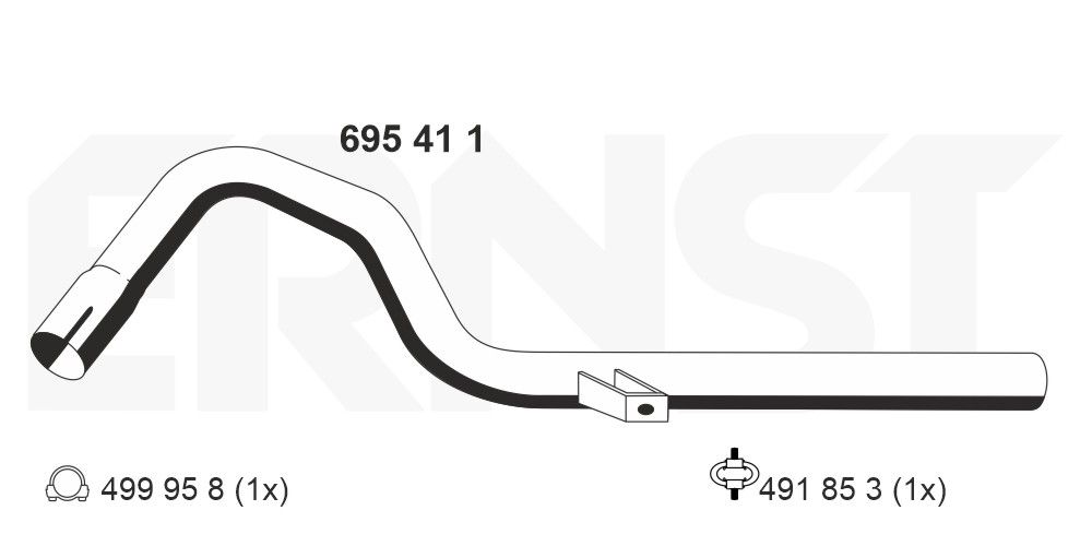 ERNST 695411 - Abgasrohr