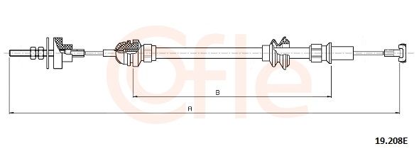 COFLE 19.208E - Seilzug, Kupplungsbet&auml;tigung