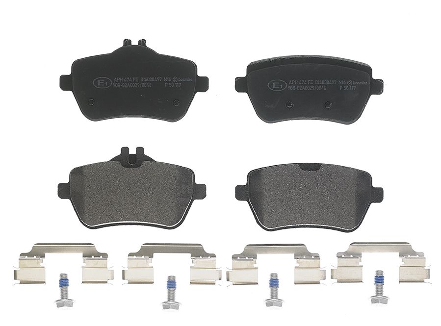 Brembo P 50 117 Bremsbelagsatz, Scheibenbremse