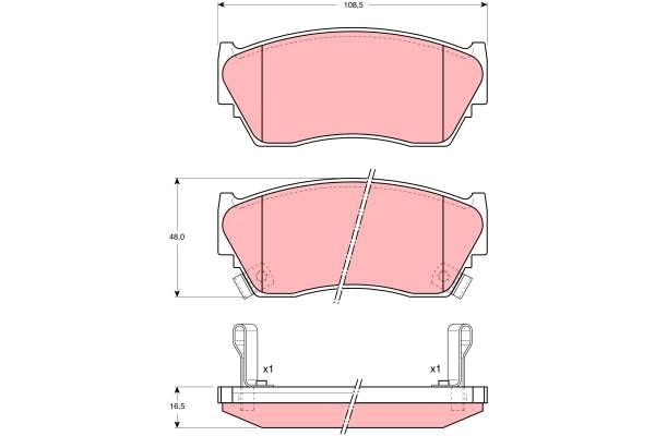 TRW DISC BRAKE PADS - TecDoc Only