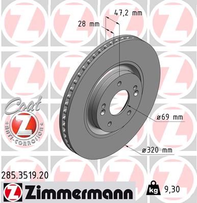 Brake Disc 285.3519.20