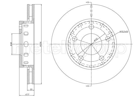 Brake Disc 23-1210C