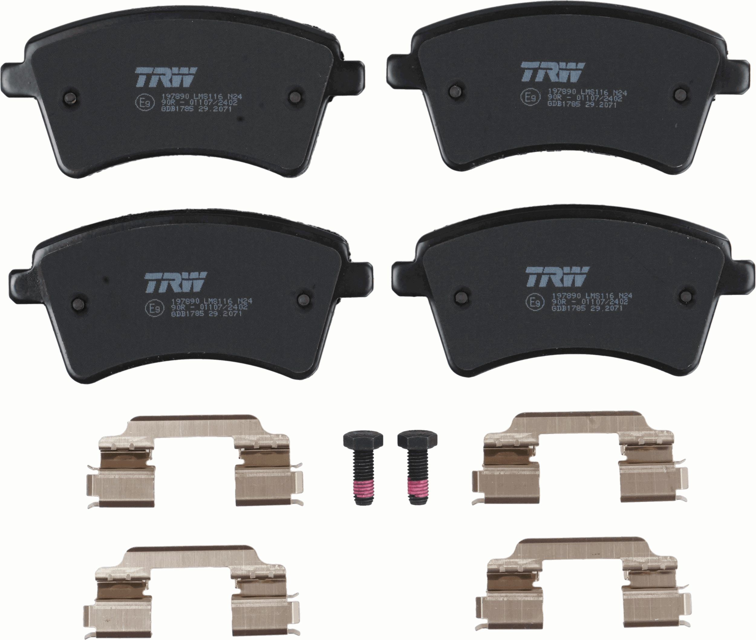 TRW DISC BRAKE PADS - TecDoc 2