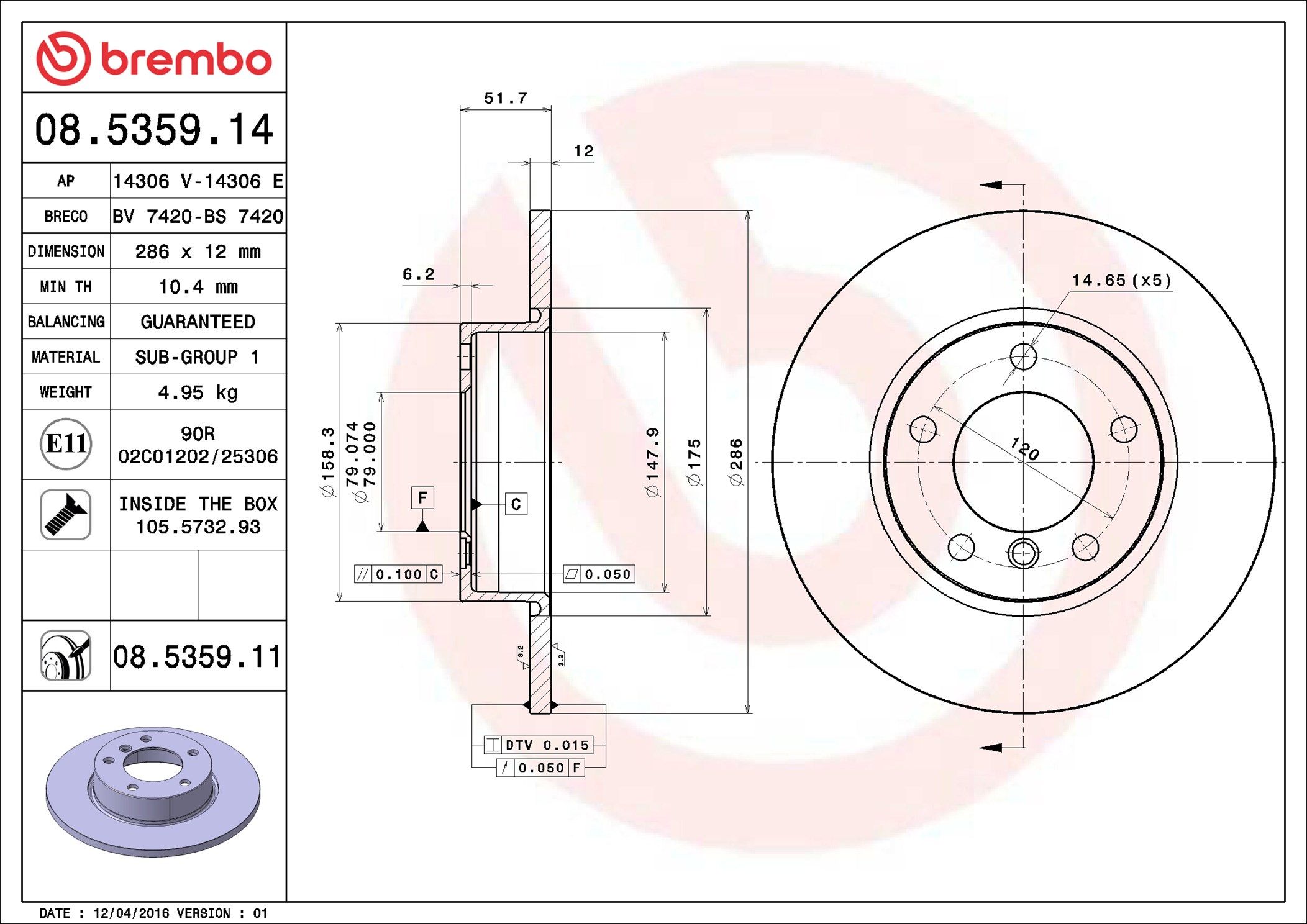 BMW Z3 E36 97-99 (FRT) - TecDoc 1
