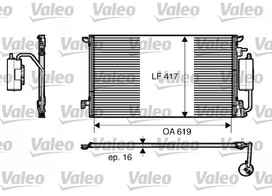 COND ALFA ROMEO 147 - OPEL VECTRA C  9900