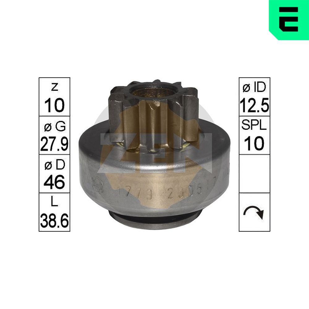ERA ZN1779 - Freilaufgetriebe, Starter