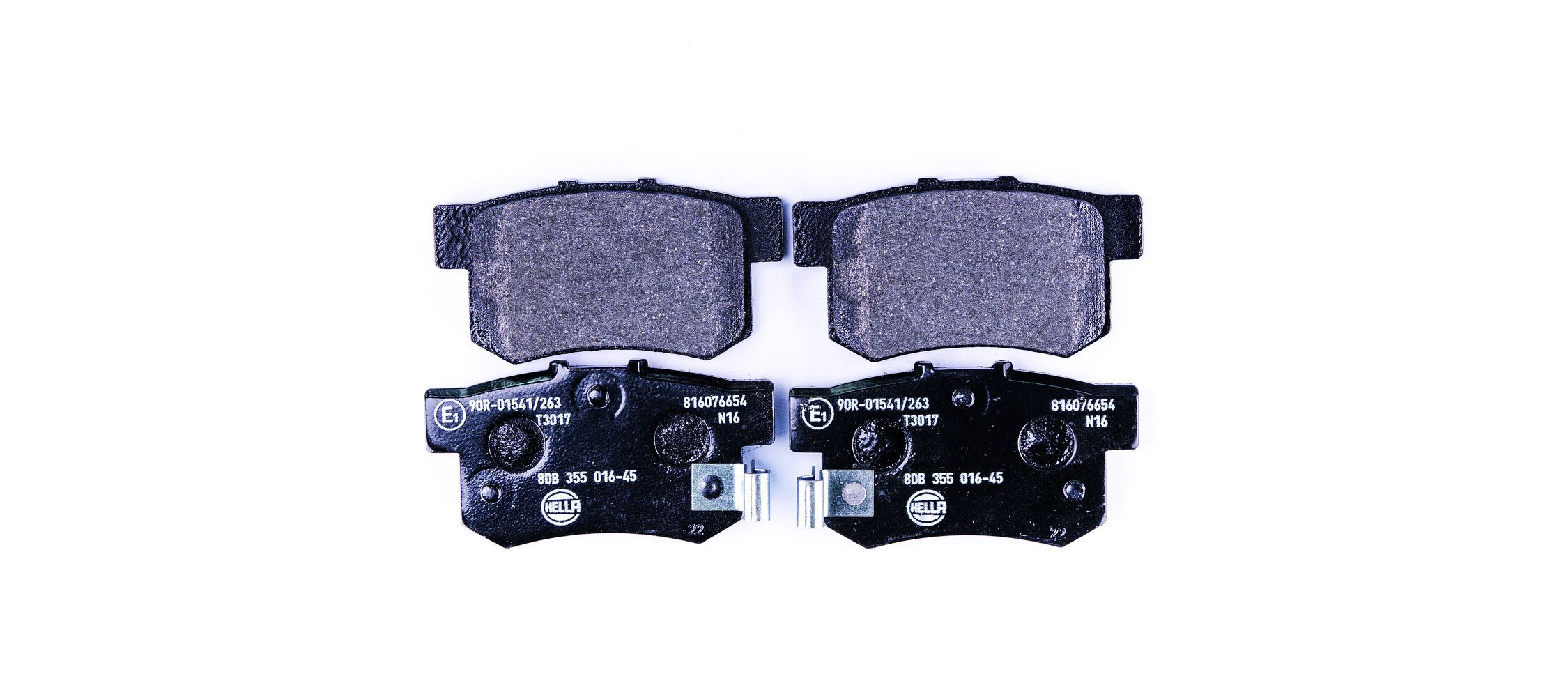 HELLA 8DB 355 016-451 - Bremsbelagsatz, Scheibenbremse