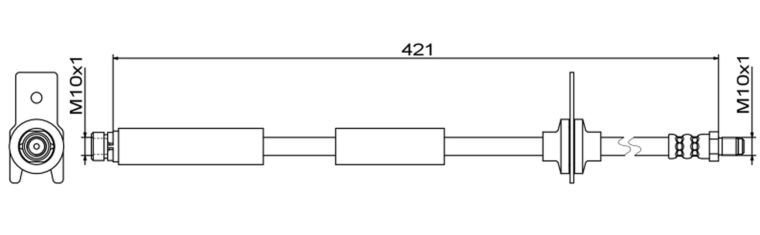 METZGER 4111814 - Bremsschlauch