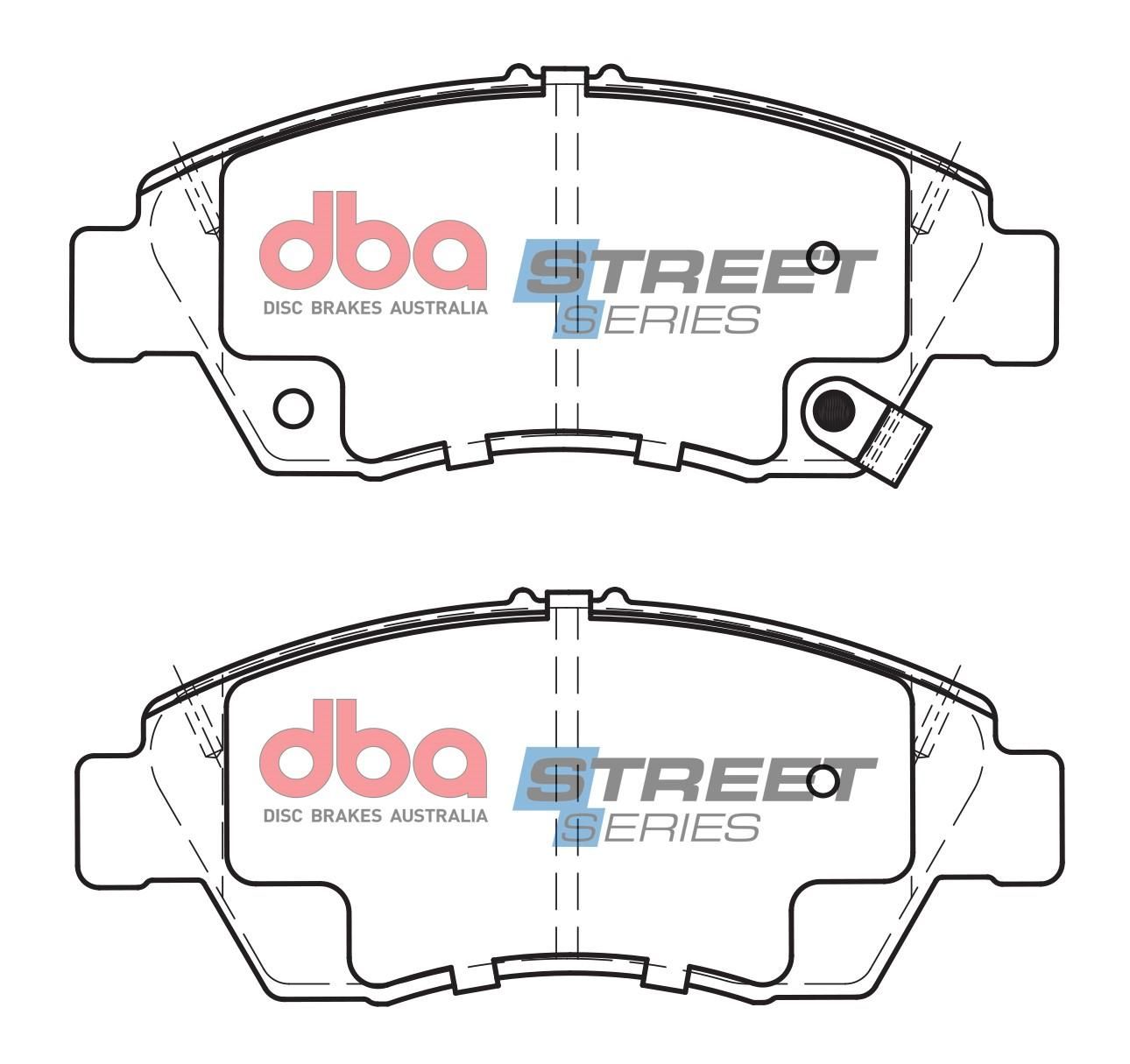 DBA SS STREET SERIES BRAKE PADS [ Ford & Honda 1985-2012 F ] - TecDoc Only