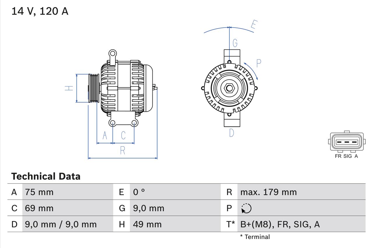 Alternator 0 986 081 700