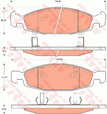 TRW DISC BRAKE PADS - TecDoc Only