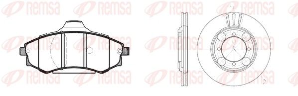 8318.02 REMSA Twin Kit Fék készlet, tárcsafék