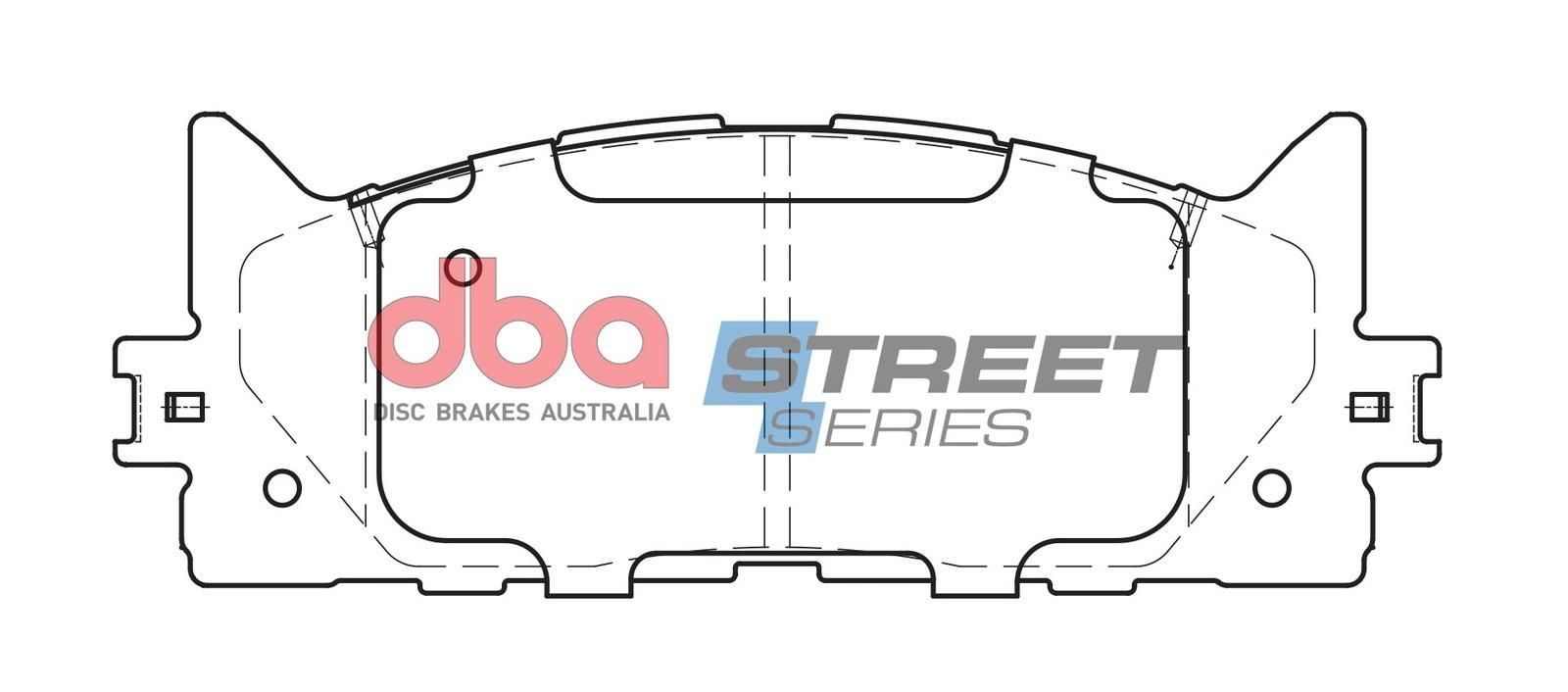 DBA SSEV STREET SERIES BRAKE PADS [ Toyota Corolla Hybrid 2010 On / Lexus ES300h Hybrid 2013 / Daihatsu Altis Hybrid 2013 On F ] - TecDoc Only
