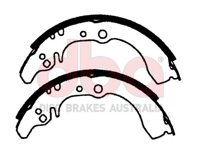 Street Series Brake Shoes [Daihatsu Pyzar 200mm] - TecDoc Only