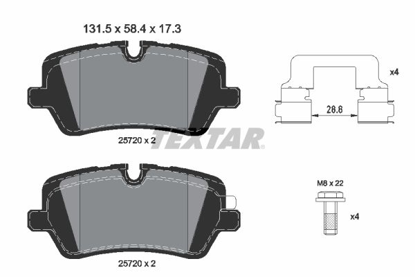 Brake Pad Set, disc brake 2572001