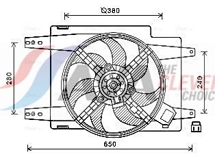 AL7526 AVA QUALITY COOLING ventilátor, motorhűtés