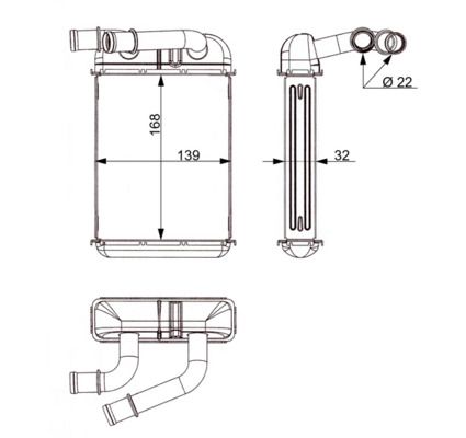 MAHLE AH 346 000S - W&auml;rmetauscher, Innenraumheizung