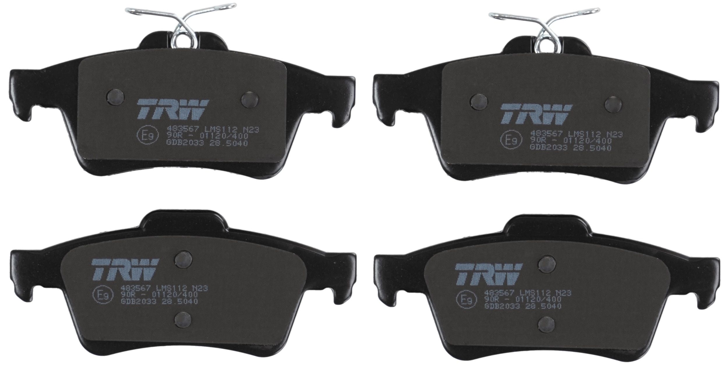 TRW DISC BRAKE PADS - TecDoc 2