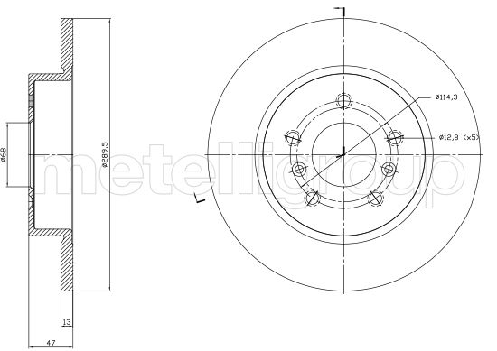 Brake Disc 23-1763C