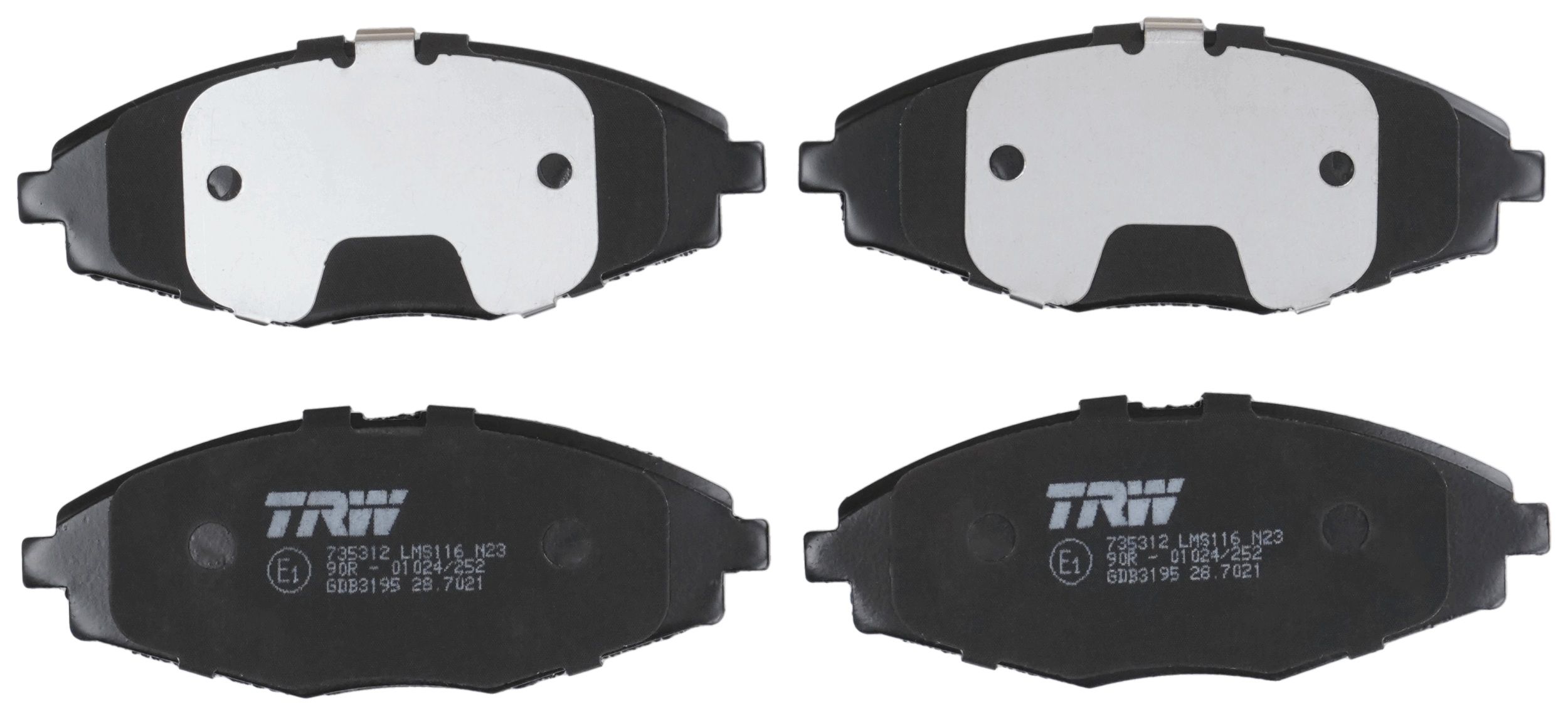 TRW DISC BRAKE PADS - TecDoc 2