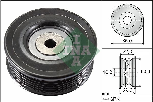 Deflection/Guide Pulley, V-ribbed belt 532 0799 10