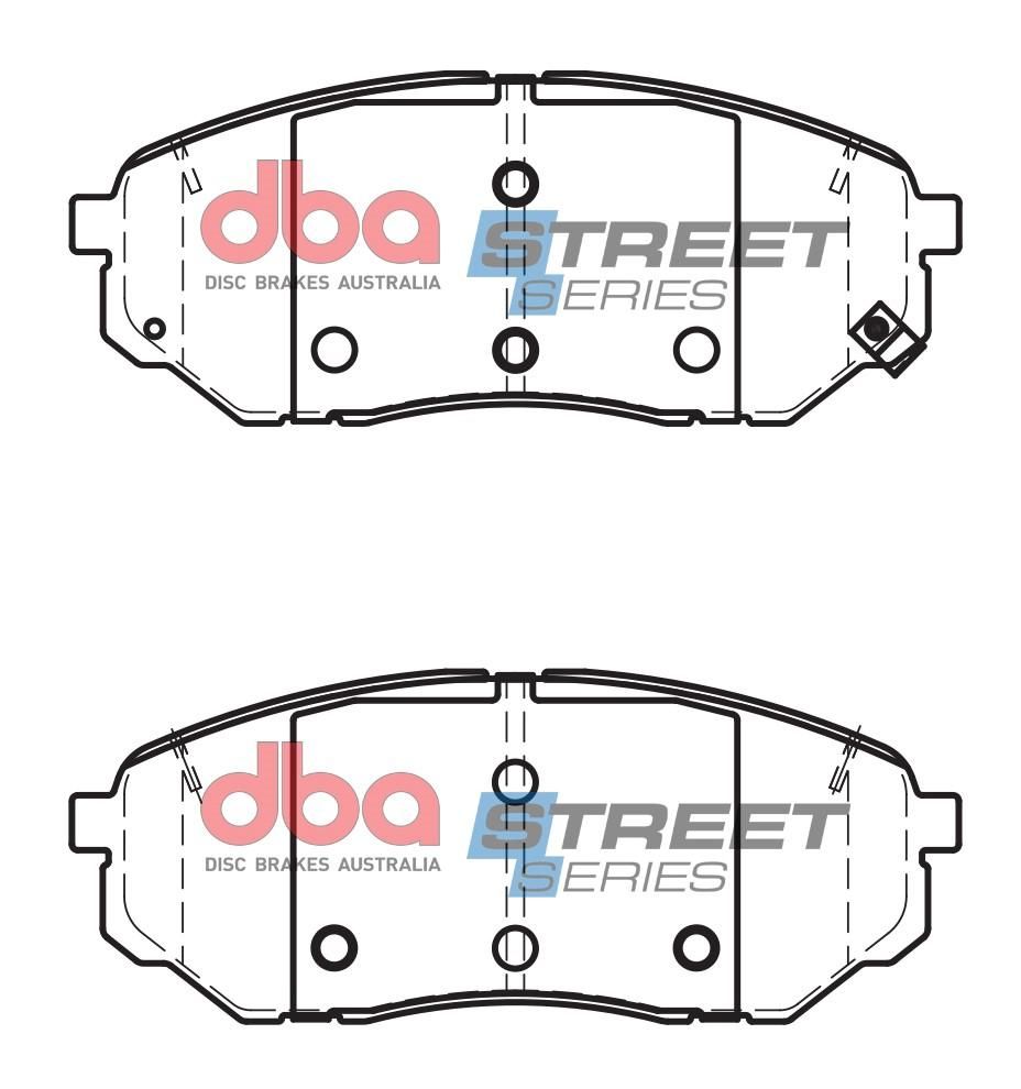 DBA SS STREET SERIES BRAKE PADS [ Holden Jackaroo/Kia Sorento 2009 - On F ] - TecDoc Only