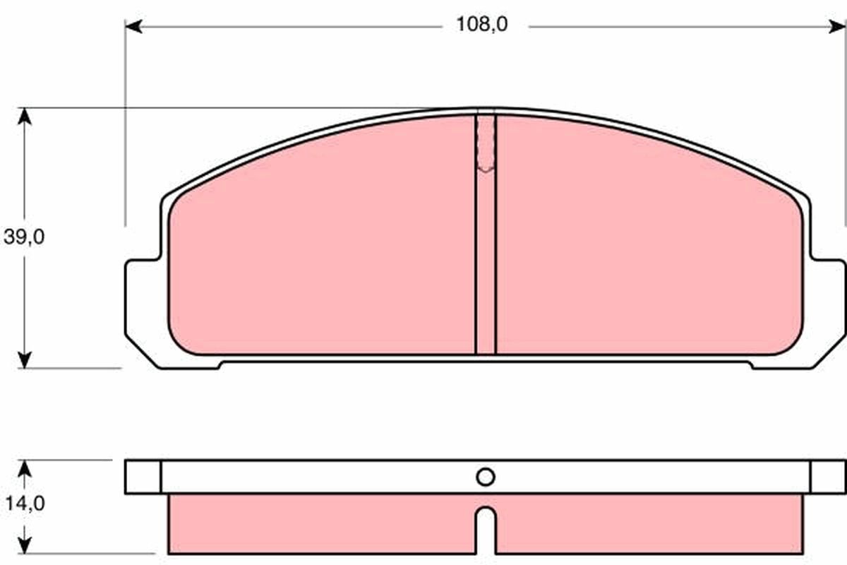 TRW BRAKE PAD SET, DISC BRAKE - TecDoc Only