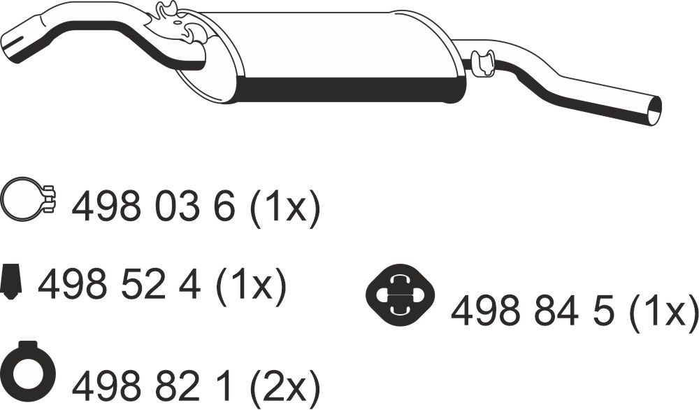 ERNST 132190 - Endschalldämpfer