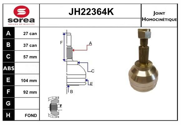 KIT CV JOINT AVEC KR129 - ESPACE IV