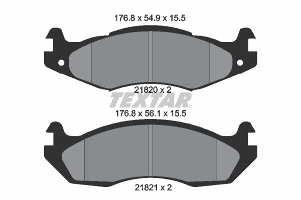 Brake Pad Set, disc brake 2182001