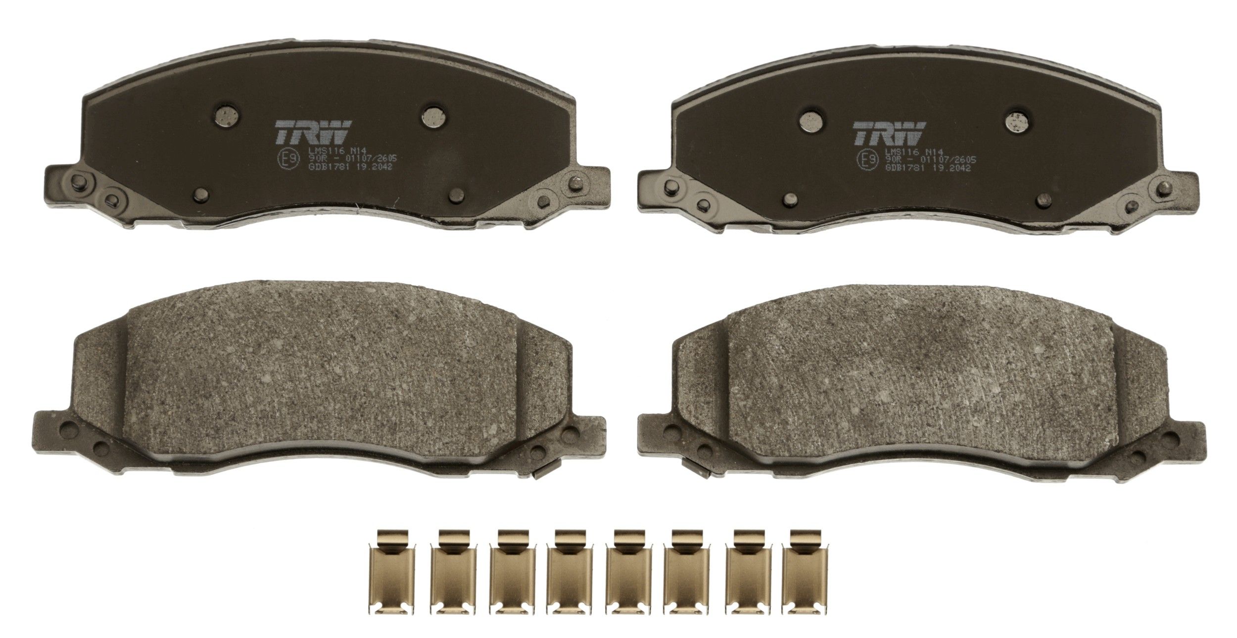 TRW DISC BRAKE PADS - TecDoc 2