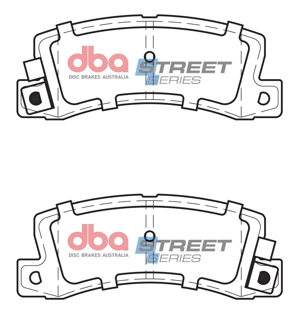 DBA SS STREET SERIES BRAKE PADS [ Holden/Lexus & Toyota 1983-2002- R ] - TecDoc Only