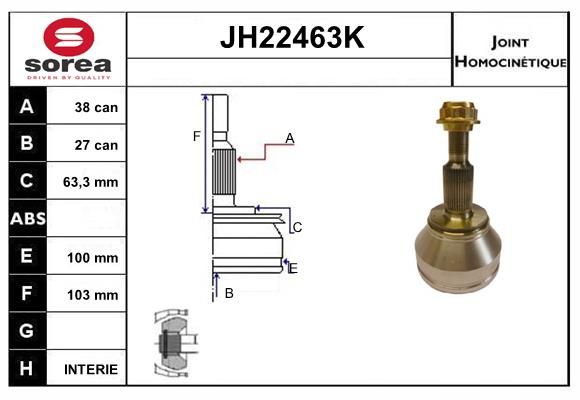 KIT CV JOINT AVEC KR129 - TRANSPORT