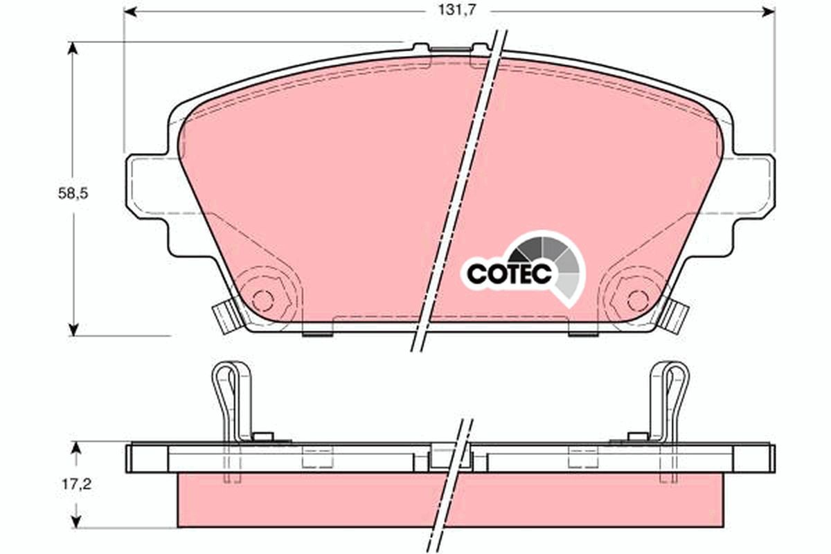 Brake Pad Set, disc brake GDB3186