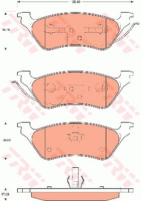 TRW DISC BRAKE PADS - TecDoc Only