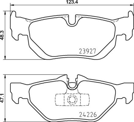 Brake Pad Set, disc brake P 06 105