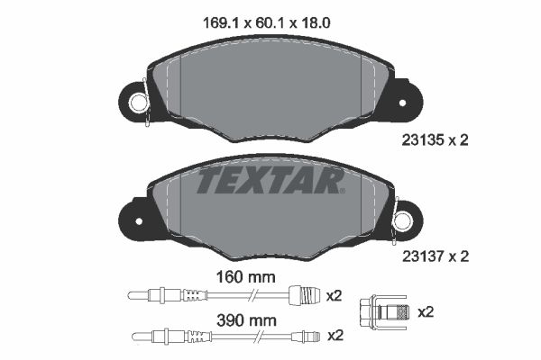 Brake Pad Set, disc brake 2313503