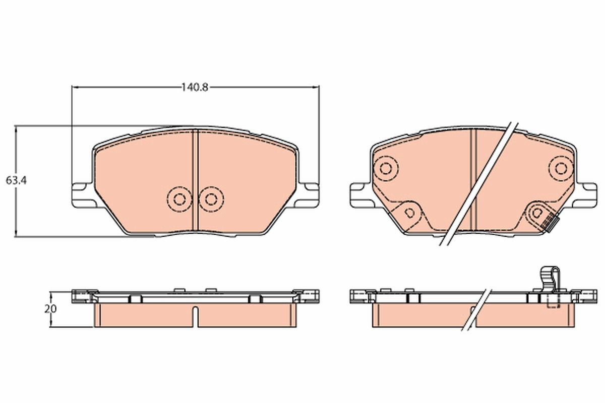 Brake Pad Set, disc brake GDB3629