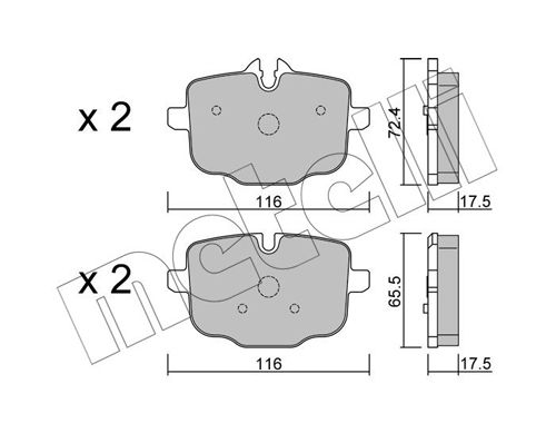 Brake Pad Set, disc brake 22-0921-0