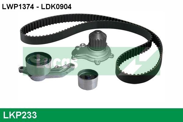LKP233 LUCAS Vízpumpa + fogasszíj készlet