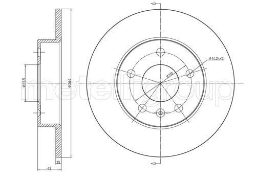 Brake Disc 800-489C